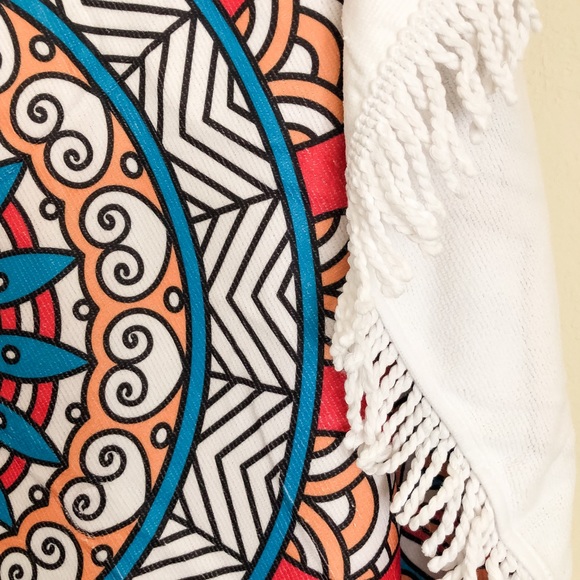 🎉Host Pick🎉 Boho Roundie Beach Coverup/Wrap/Towel/Tapestry - Picture 9 of 16